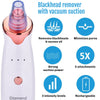 Blackhead suction tool featuring interchangeable heads for different facial areas