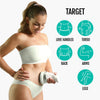 Electric cellulite massager suitable for thighs, abdomen and arms