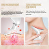 Ergonomic LED skincare device with smooth surface for comfortable handling