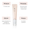 Non-greasy under eye cream that absorbs quickly into delicate skin