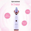 Gentle suction pore vacuum designed to support cleaner-looking skin