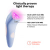 Handheld LED spot device suitable for small facial areas