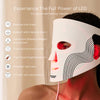 LED face mask featuring red, near infrared and deep infrared light modes