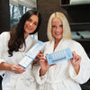 Two women with PAP+ tooth whitening gel from Diamond Smile