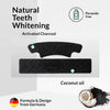 Use of activated charcoal tooth whitening strips to whiten teeth