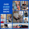 Back stretch massager providing targeted pressure for the hips, glutes and lower back.