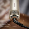 5-in-1 hot air styler for drying, curling, smoothing and volumising hair with one tool.
