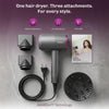 Diamond AirFusion ionic hair dryer with advanced ion technology for smoother, shinier and fuller hair.
