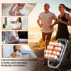 Massage gun for back muscles providing targeted deep tissue percussion massage.