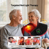 Near infrared light therapy wrap providing broad coverage across the neck and upper back.