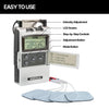 Pain relief TENS machine with multiple treatment modes for personalised therapy sessions.