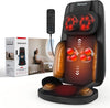 Shiatsu massage seat cushion with 4D massage, heat and vibration for everyday relaxation.