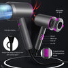 Hairdryer featuring adjustable heat and speed controls for different hair types
