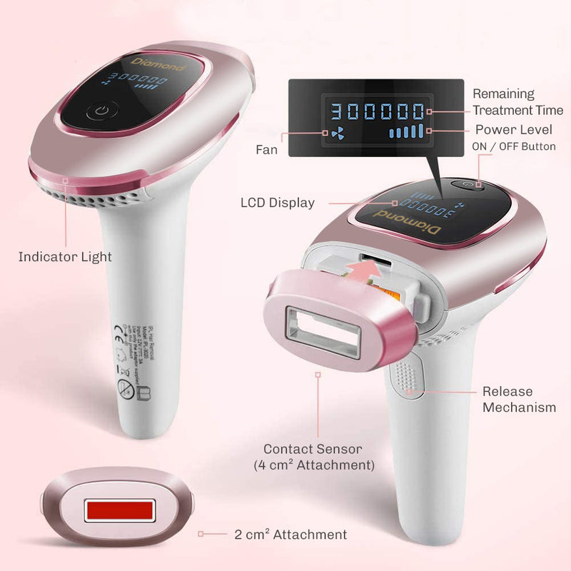 At-home IPL hair remover with adjustable intensity levels for personalised comfort