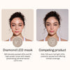 LED facial mask suitable for 10 minute daily skincare sessions