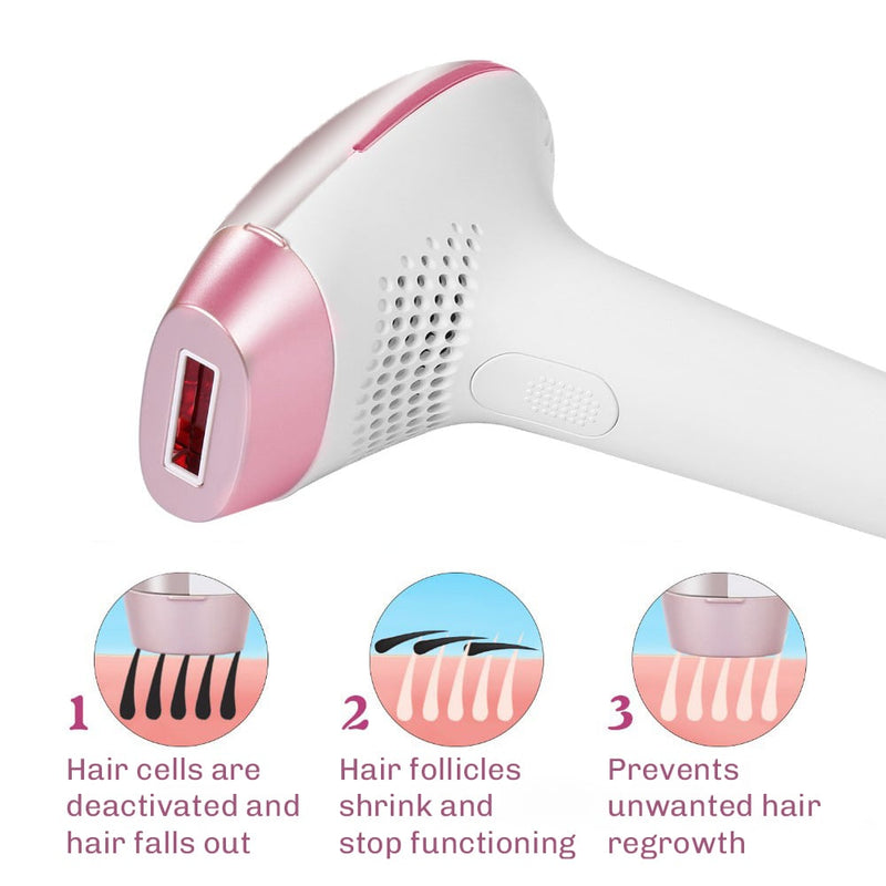 Visible difference in hair appearance after consistent use of IPL hair removal device