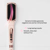 Electric hair straightening brush suitable for fine, thick, wavy and curly hair