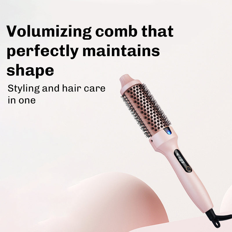 Ceramic heated round brush suitable for different hair types and lengths