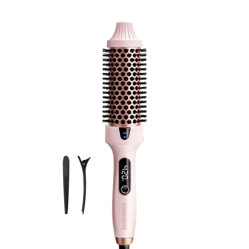 Diamond HeatWave heated round brush with ceramic barrel for smooth styling