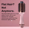 Ionic hot air brush with negative ion technology to reduce frizz