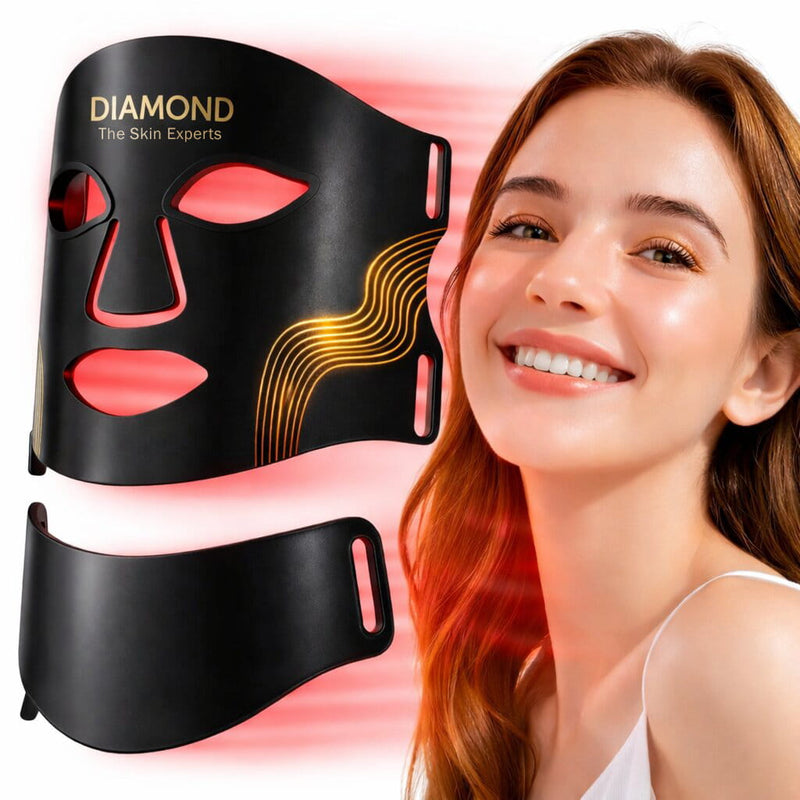 Diamond LumiDark LED face mask designed for convenient at-home light therapy sessions