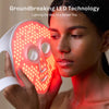 LED light therapy mask UK with red and infrared wavelengths