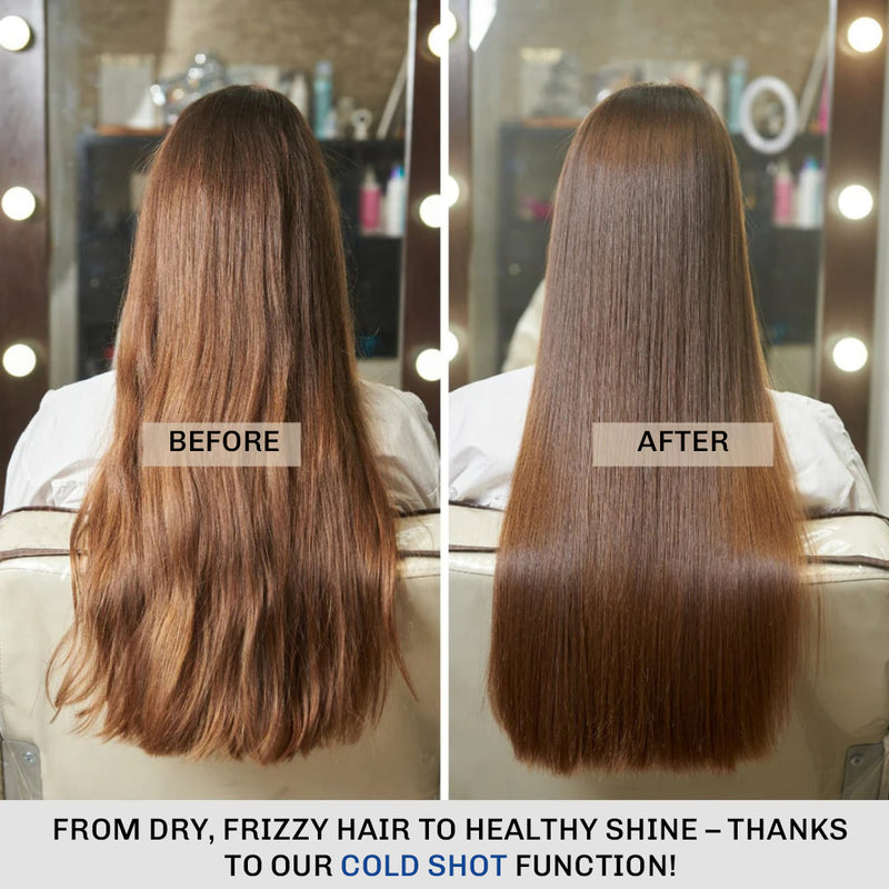 Lightweight air straightener with ergonomic design and swivel cord