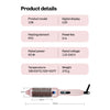 Heated round brush with extended bristles for guided styling control