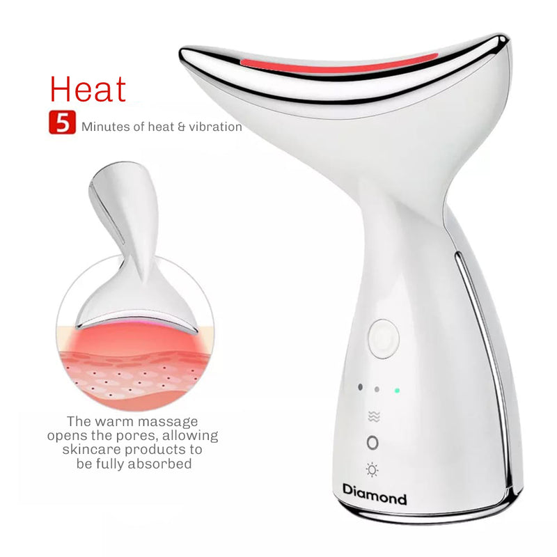 LED EMS facial device designed for multi mode skincare routines