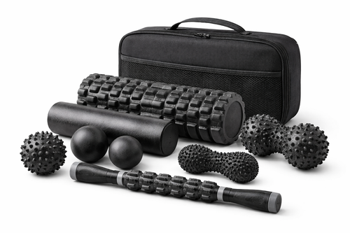 9-Piece Muscle Recovery & Massage Kit with Foam Rollers and Massage Balls