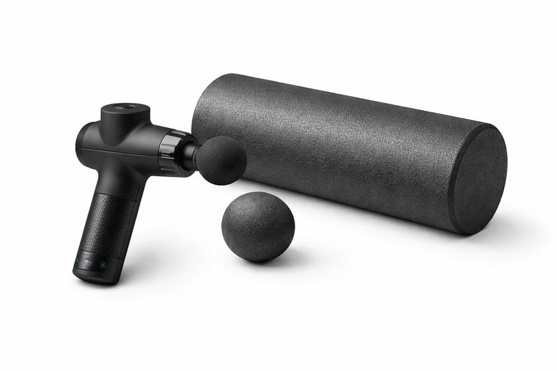 Deep Tissue Massage Gun Set with Foam Roller