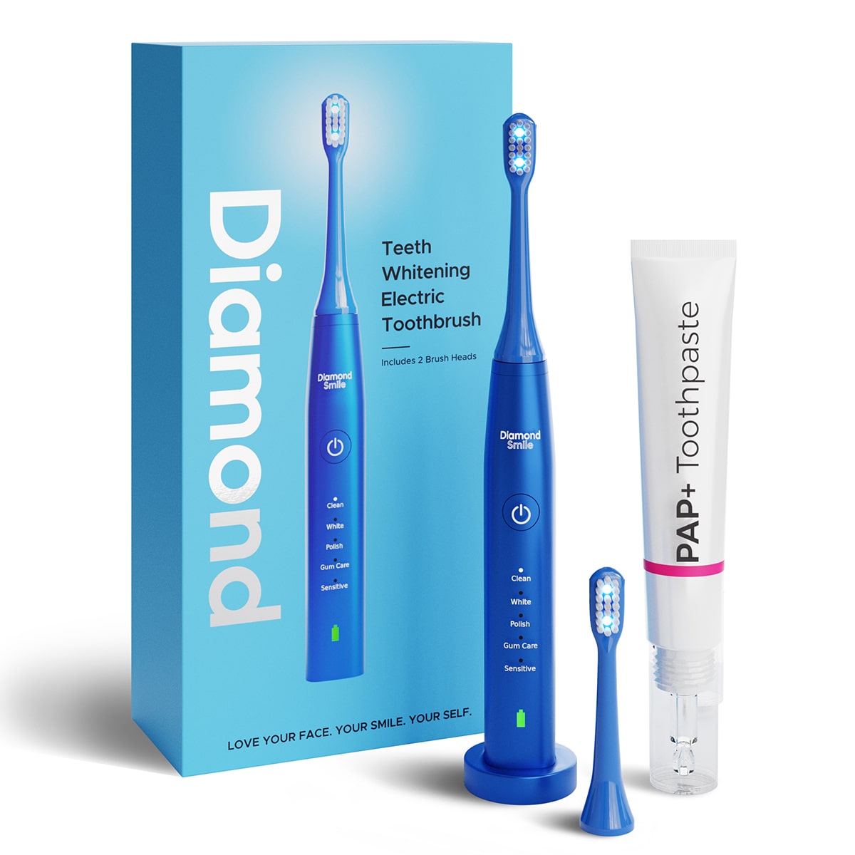 Power LED bleaching sonic toothbrush from Diamond Smile 