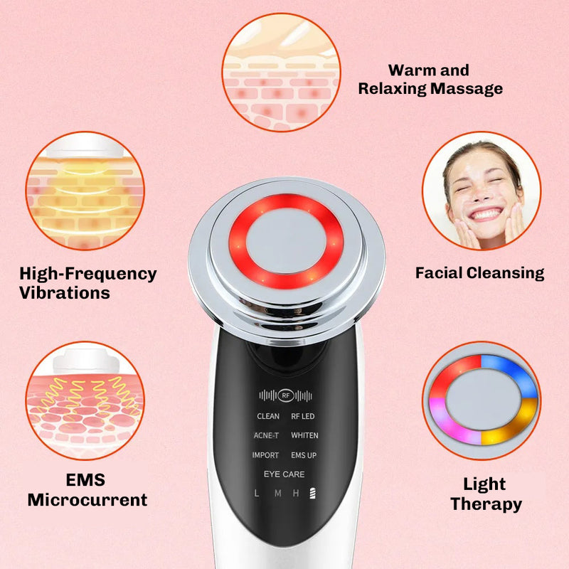 Rechargeable EMS facial device with charging cable included
