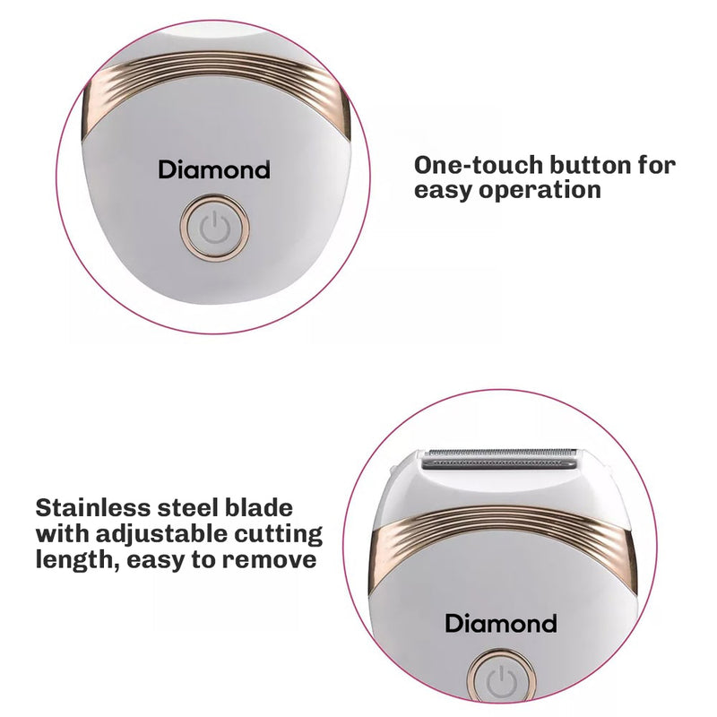 Portable electric shaver designed for comfortable daily use