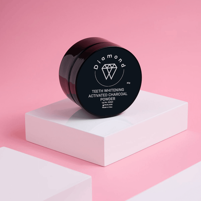 Diamond Smile tooth whitening activated charcoal powder for brushing teeth