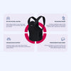 Adjustable posture corrector with personalised fit for everyday posture support.
