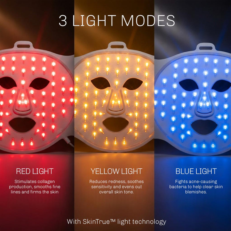 Anti aging LED mask LumiWhite for smoother and younger looking skin