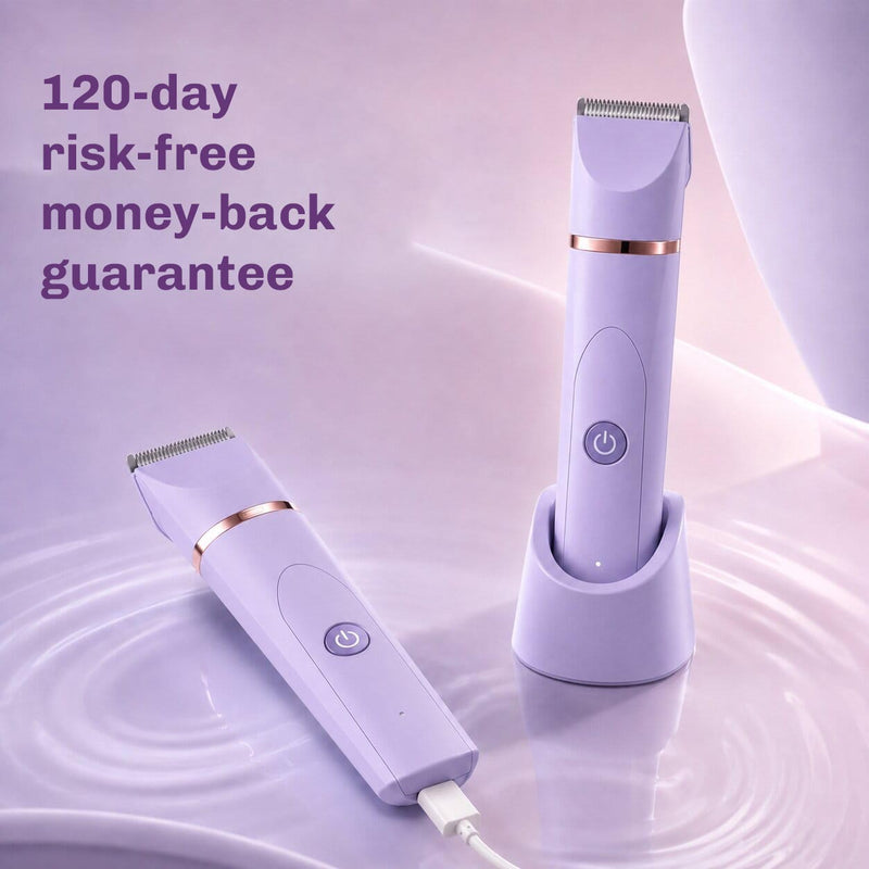 Electric body groomer for legs, underarms, chest and other sensitive areas.