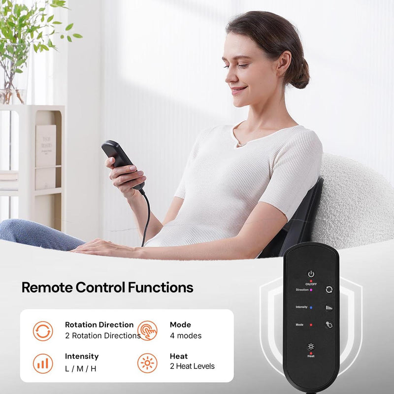 Deep tissue massage pillow delivering targeted massage to tight muscles and everyday tension.