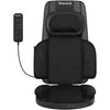 Full body massage cushion with ergonomic design for use on office chairs, sofas and car seats.