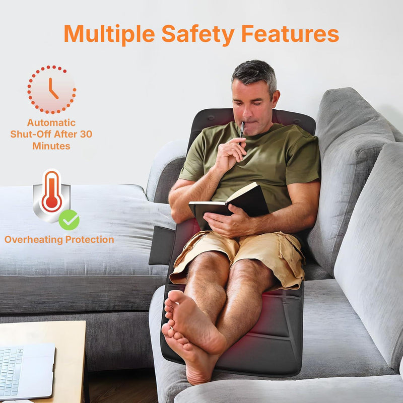 Full body massager combining vibration massage and heat for everyday recovery.