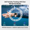 Heart rate monitor watch with continuous health tracking and sleep monitoring.