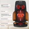 Heated massage seat cushion with soothing warmth and realistic Shiatsu massage.