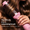 2-in-1 hot air styler combining a hair dryer and round brush for salon-quality styling.