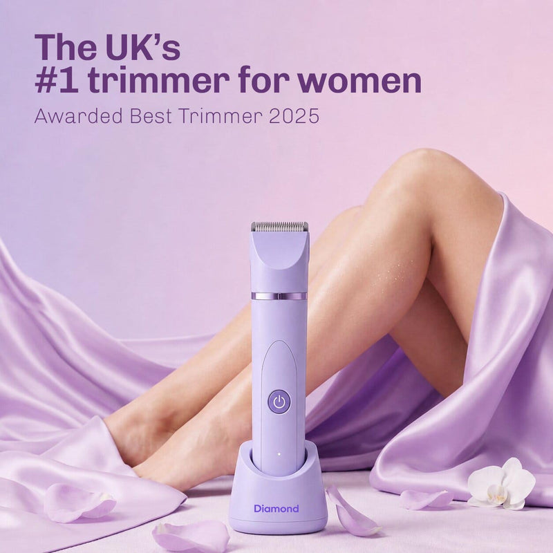Diamond TrimCare intimate trimmer designed for safe, comfortable grooming of sensitive areas.