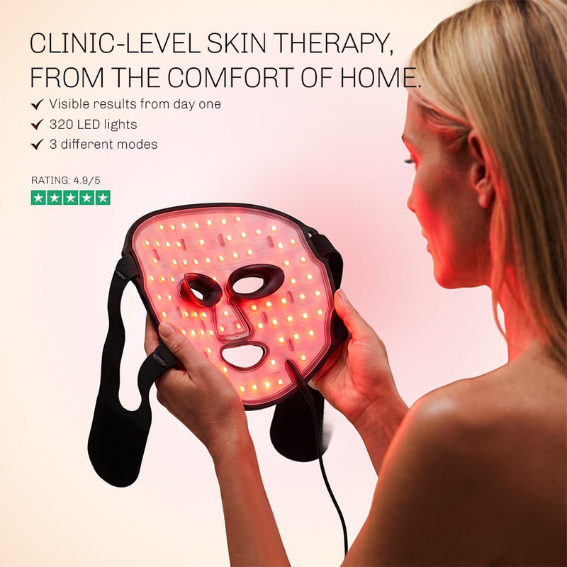LED light therapy mask LumiDark for advanced skincare at home