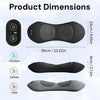 Lower back massager for targeted self-massage after long periods of sitting or training.