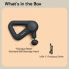 Massage gun for back muscles providing deep percussion massage to help ease muscle tightness.
