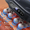 Muscle massage gun helping to relax tired muscles after exercise, work or physical activity.