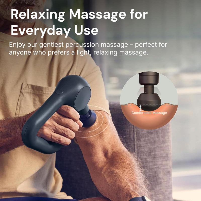 Muscle recovery massage gun supporting faster recovery and improved mobility after exercise.